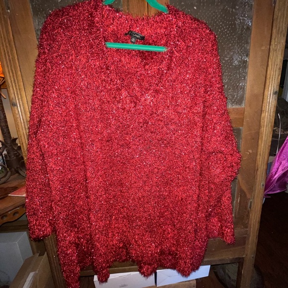 DG2 Metallic Sparkle Sweater Tunic - Picture 3 of 5